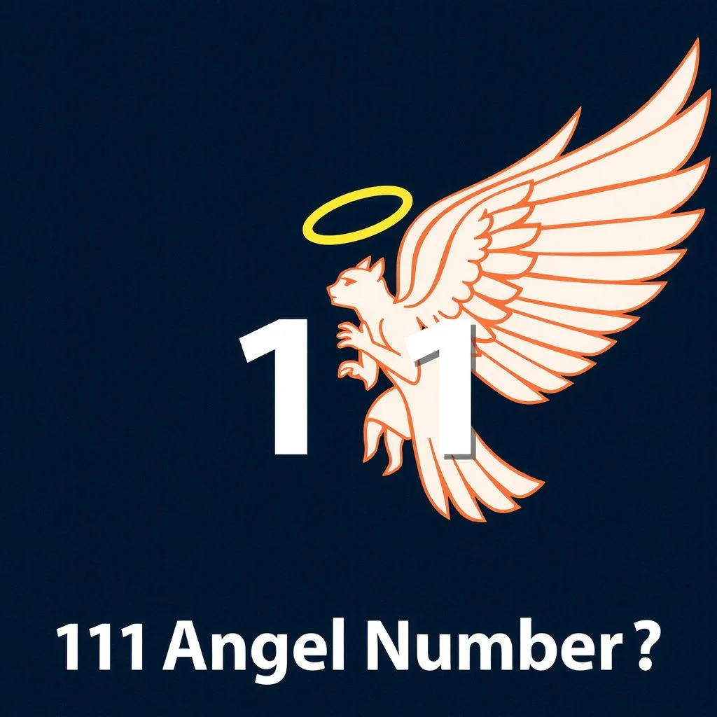 111 angel number meaning illustration