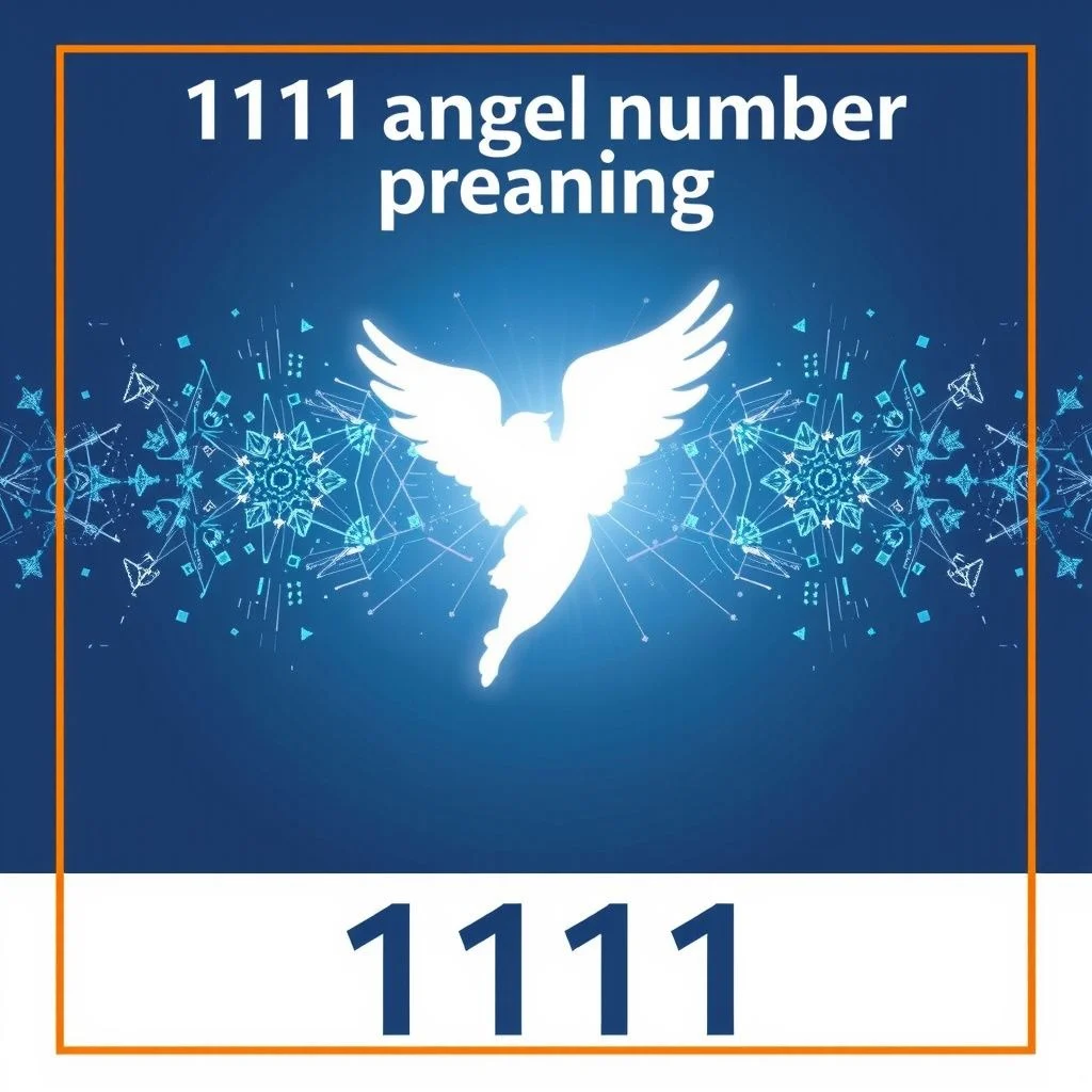 1111 angel number meaning illustration