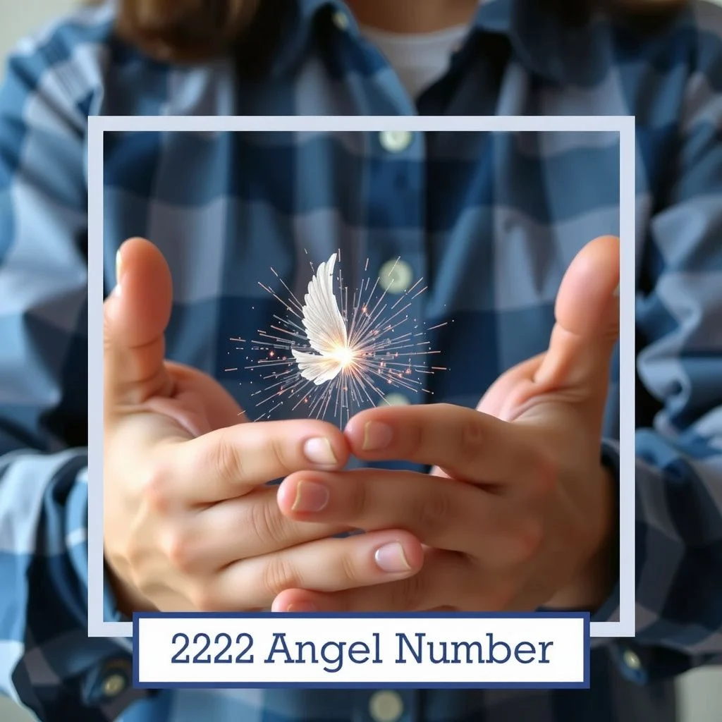 2222 angel number meaning illustration