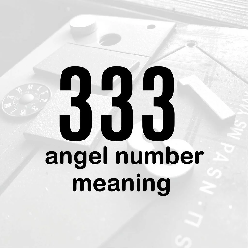 333 angel number meaning illustration